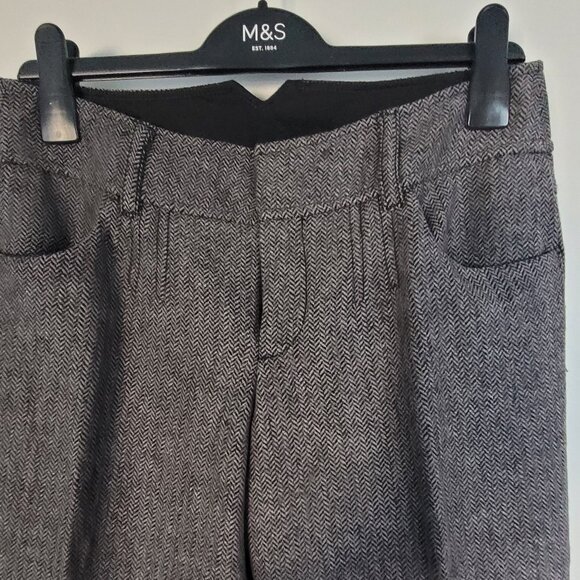 Grey lined wool pants - cuffed - Picture 5 of 9
